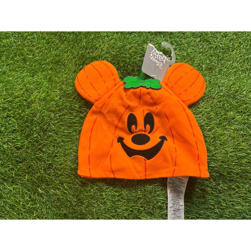 Disney Baby Pumpkin Hat NWT Infant Halloween Mickey Ears 0-1 Years NWT